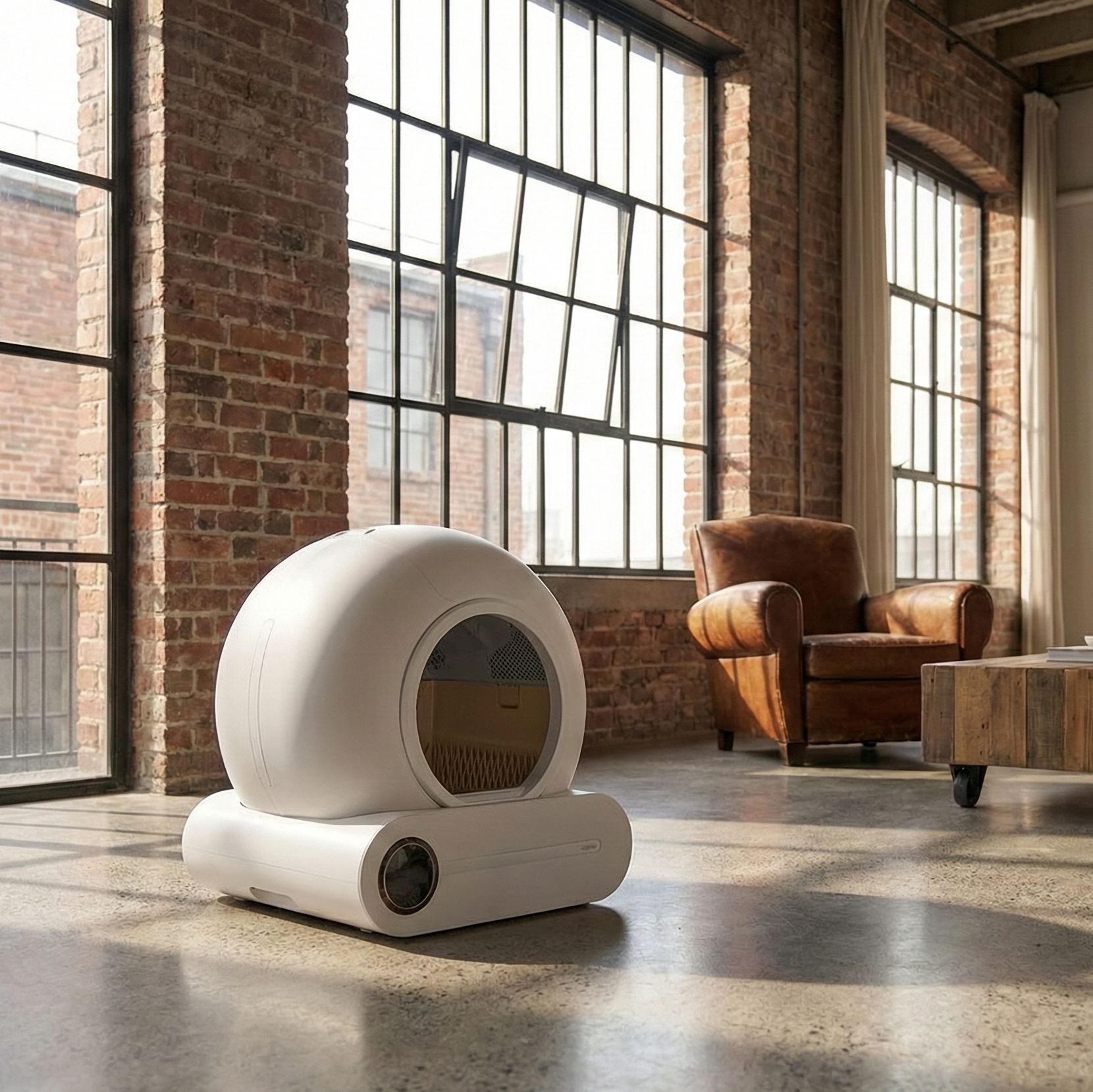 Litière automatique autonettoyante pour chat